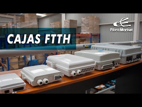 Cajas FTTH para fibra óptica