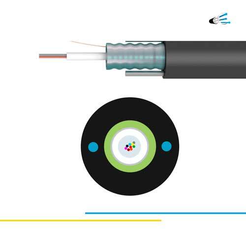 OM1 6 fibras Cable Monotubo Armado