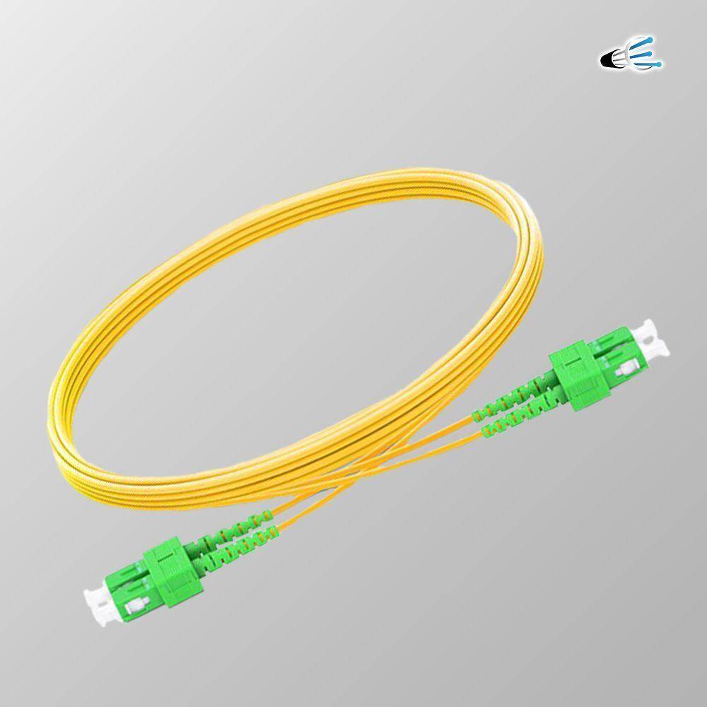 Jumper SC APC-SC APC OS2 Duplex 2m, 9/125, 3mm, de fibra óptica