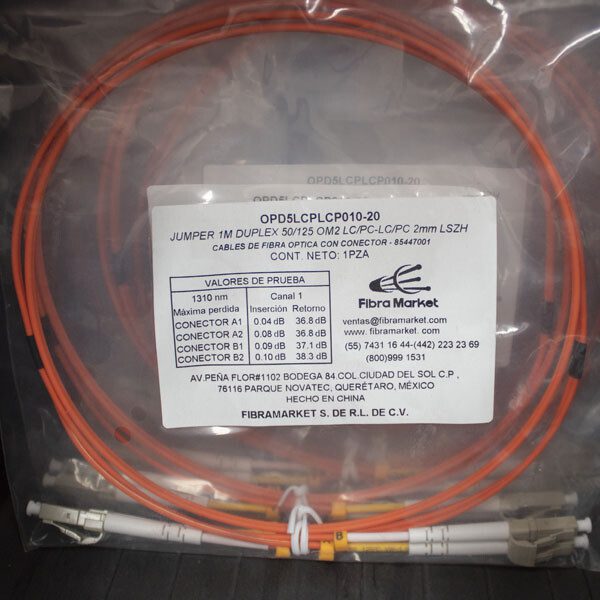 Jumper LC PC-LC PC OM2 Duplex 1m