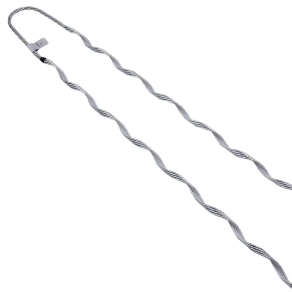 Remate Preformado de acero galvanizado para fibra Mini-ADSS 6-7 mm